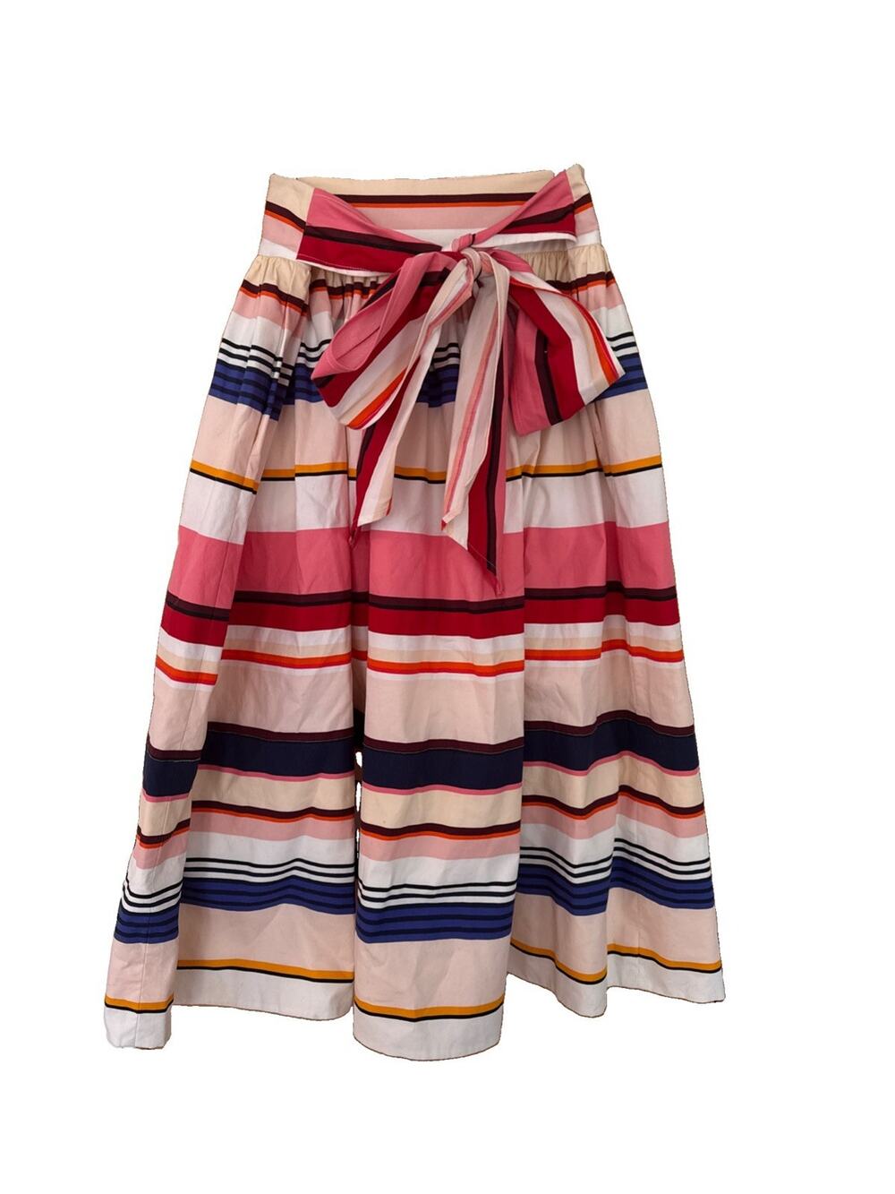 Kate Spade 'Skirt the Rules' Summer Striped Floral Eyelet Size 2